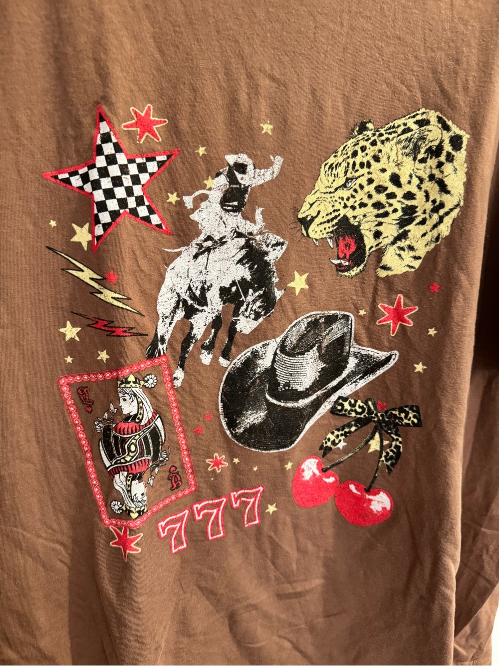 Zutter Brown Graphic Short Sleeve Tee - Western Motif - Picture 2 of 5